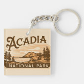 ヴィンテージアカディア国立公園バーハーバー キーホルダー (裏面)