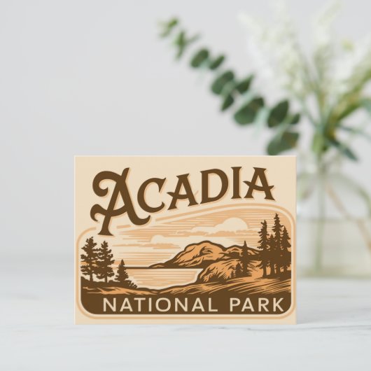 ヴィンテージアカディア国立公園バーハーバー シーズンポストカード (スタンド正面)