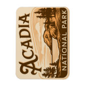 ヴィンテージアカディア国立公園バーハーバー マグネット (縦)