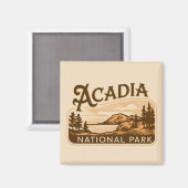 ヴィンテージアカディア国立公園バーハーバー マグネット (正面/裏面)