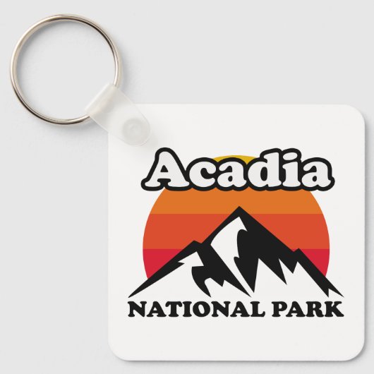 ヴィンテージアカディア国立公園 キーホルダー (正面)