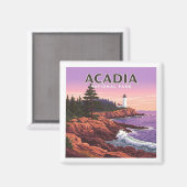 ヴィンテージアカディア国立公園 マグネット (正面/裏面)