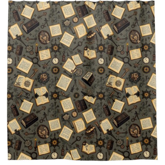 ヴィンテージアカデミシャワーカーテン シャワーカーテン (正面)