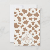 ヴィンテージアガブブルーグリーンカウボーイサンキューカード サンキューカード (裏面)