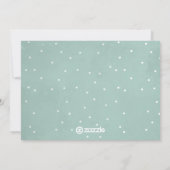 ヴィンテージアクアウィンター雪だるまハッピーホリデーズフォト シーズンカード (裏面)