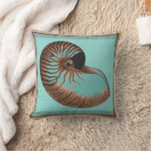 ヴィンテージアクアシャンバーナウティラスシェルピロー クッション (ブランケット)