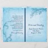 ヴィンテージアクアスクロール葉折り結婚式場 (正面/裏面)