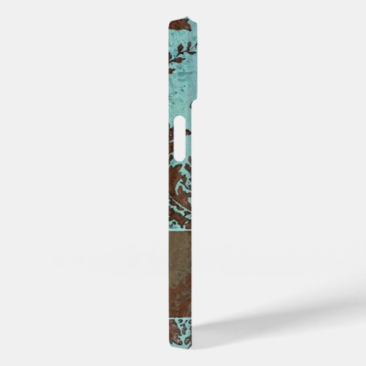 ヴィンテージアクアダマスクパターン（モノグラム） Case-Mate iPhoneケース (裏面 / 右)