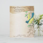 ヴィンテージアクアダマスクモノグラムレターヘッド レターヘッド (スタンド正面)