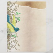 ヴィンテージアクアダマスクモノグラムレターヘッド レターヘッド (裏面)