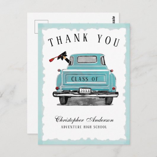 ヴィンテージアクアトラック2025卒業ありがとう ポストカード (正面/裏面)