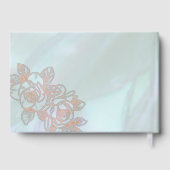 ヴィンテージアクアピオ結婚ーニーのフォイルゲストブック ゲストブック (裏面)