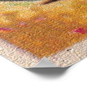 ヴィンテージアクアブルーバイクプリント ポスター (角)