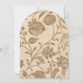 ヴィンテージアクアレッドラブバードパタ結婚ーン 招待状 (裏面)