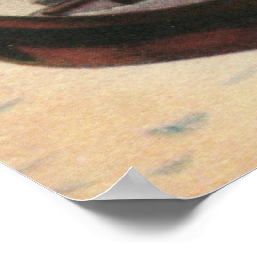 ヴィンテージアクアレルヴェネツィアラゴンドラ ポスター (角)