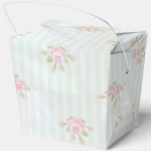 ヴィンテージアクア牡丹結婚式の引き出物ボックス フェイバーボックス (裏面)