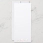 ヴィンテージアクア&グリーンラブバード結婚式招待状 招待状 (裏面)