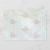 ヴィンテージアクア ブライダルシャワーティーパーティー エンクロージャーカード (裏面)