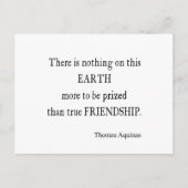 ヴィンテージアクイナスフレンドシップ感動的引用文 ポストカード (正面)