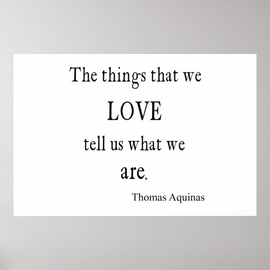 ヴィンテージアクイナスラブ感動的引用文/引用文 ポスター (正面)