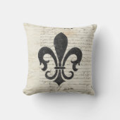 ヴィンテージアクセントエフフランスのエマラ(紋章の)フラ・ダ・リ クッション (正面)