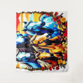 ヴィンテージアクバーズウズクルーネック – ウズギフト タペストリー (正面)