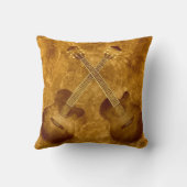 ヴィンテージアコースティックギター枕 クッション (裏面)