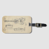 ヴィンテージアコースティックギター特許 ラゲッジタグ (正面横)