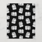 ヴィンテージアコーディオンおもしろい音楽アートデザインブラック (裏面)