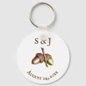 ヴィンテージアコーンカスタムイニシャル キーホルダー (正面)