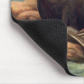 ヴィンテージアシカ海の海のそばの海の哺乳類 マウスパッド (コーナー)