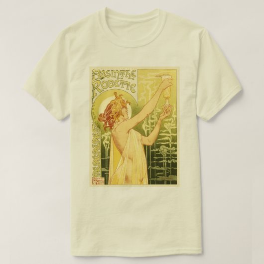 ヴィンテージアシンザポスターアート Tシャツ (デザイン正面)