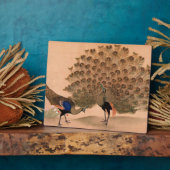 ヴィンテージアジアのピーコック フォトプラーク (側面)