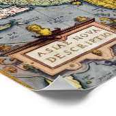 ヴィンテージアジアの地図 | 1580 ポスター (角)