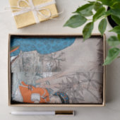 ヴィンテージアジアの母ベビー花の母の日 薄葉紙 (ギフト)