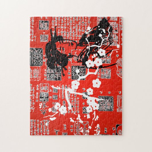 ヴィンテージアジアコラージュ ジグソーパズル (縦)