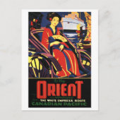 ヴィンテージアジアトレイントラベル ポストカード (正面)