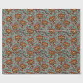 ヴィンテージアジアンドラゴンギフトラッピング紙 ラッピングペーパー (フラット)