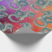 ヴィンテージアジアンブルードラゴンギフトラッピング紙 ラッピングペーパー (角)