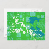 ヴィンテージアジア言語 ポストカード (正面/裏面)