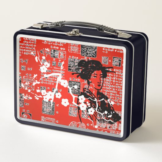 ヴィンテージアジア言語 メタルランチボックス (正面)