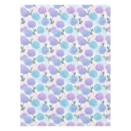 ヴィンテージアジサイ模様 テーブルクロス (正面)