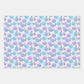 ヴィンテージアジサイ模様 ラッピングペーパーシート (正面)