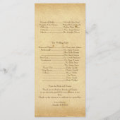 ヴィンテージアジサイ結婚式 プログラム (裏面)