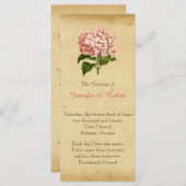 ヴィンテージアジサイ結婚式 プログラム (正面/裏面)