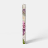 ヴィンテージアジサイ&バタフライピパーソナライズされたンク SAMSUNG GALAXYケース (左側面)