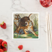 ヴィンテージアジストライプのアの猛虎 スタンダードカクテルナプキン (インサイチュ)