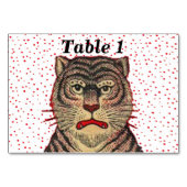 ヴィンテージアジストライプのアの猛虎 テーブルナンバー (正面)