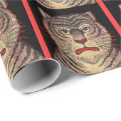 ヴィンテージアジストライプのアの猛虎 ラッピングペーパー (ロールコーナー)