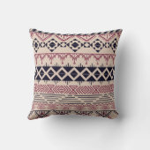 ヴィンテージアステカの部族の背景、民族のパターン。 クッション (裏面)